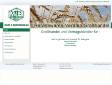 Tablet Screenshot of maas-breymeier.de